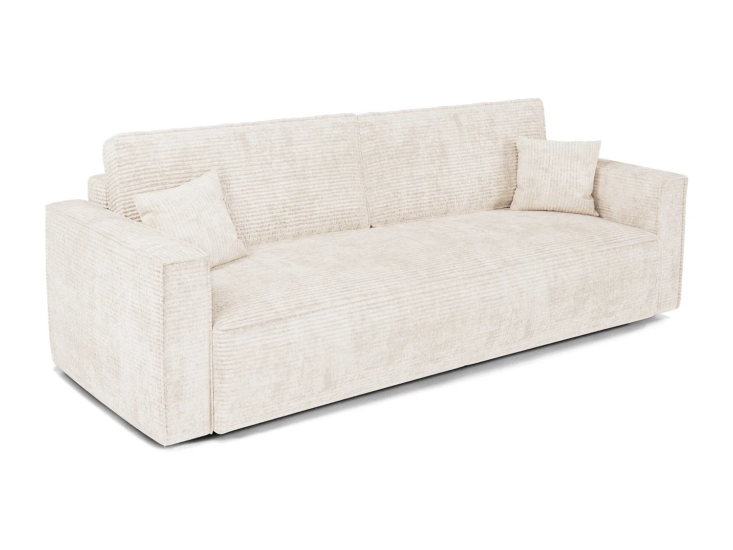 Canapé convertible avec coffre  en Velours côtelé