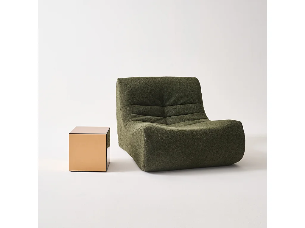 Tavolo cubico a specchio, 30cm, ambre