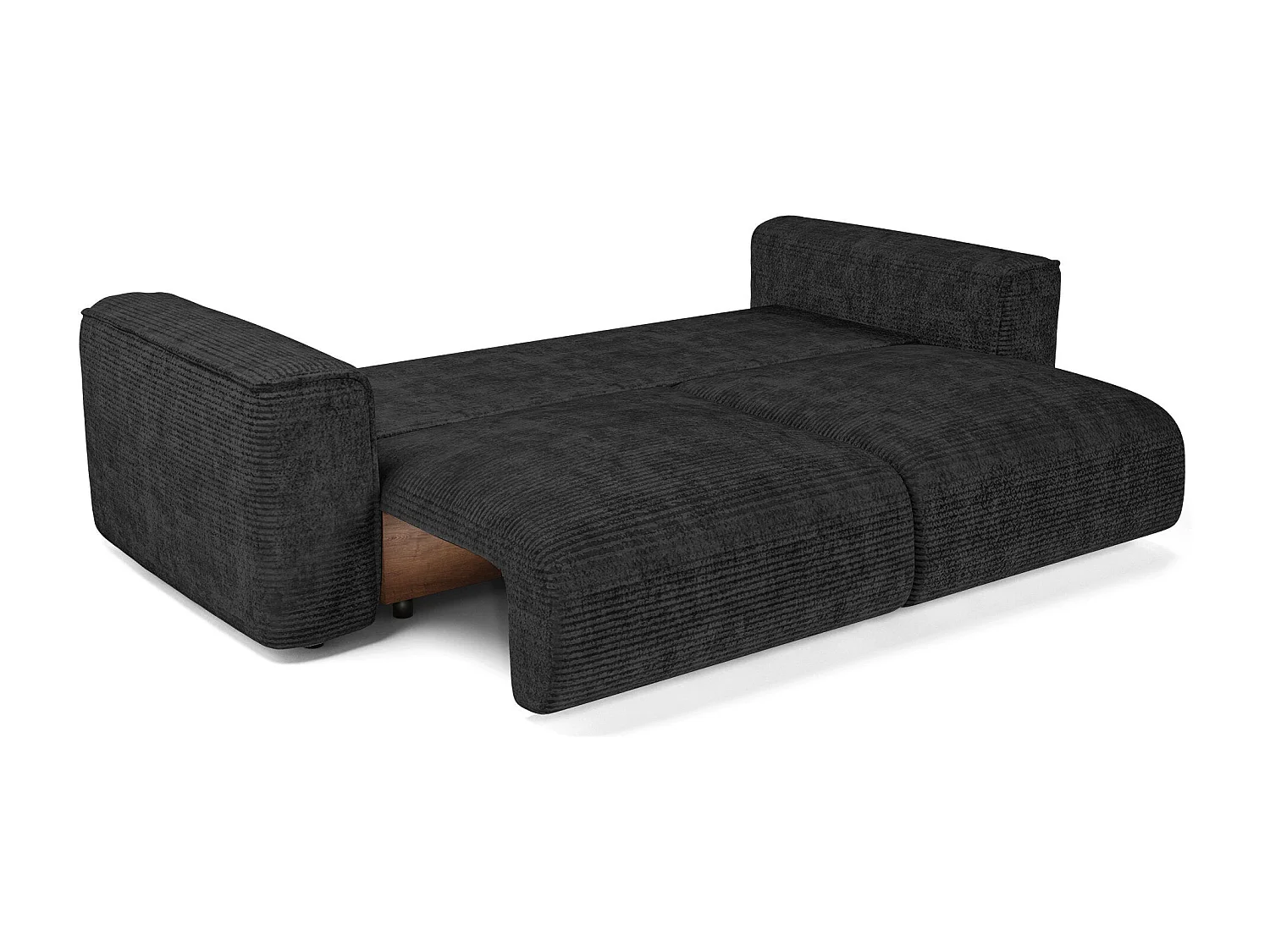 Canapé convertible avec coffre COMO en Velours côtelé