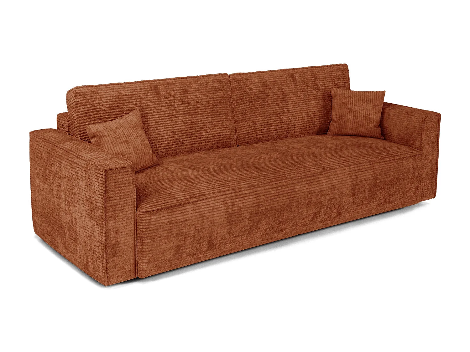 Canapé convertible avec coffre  en Velours côtelé