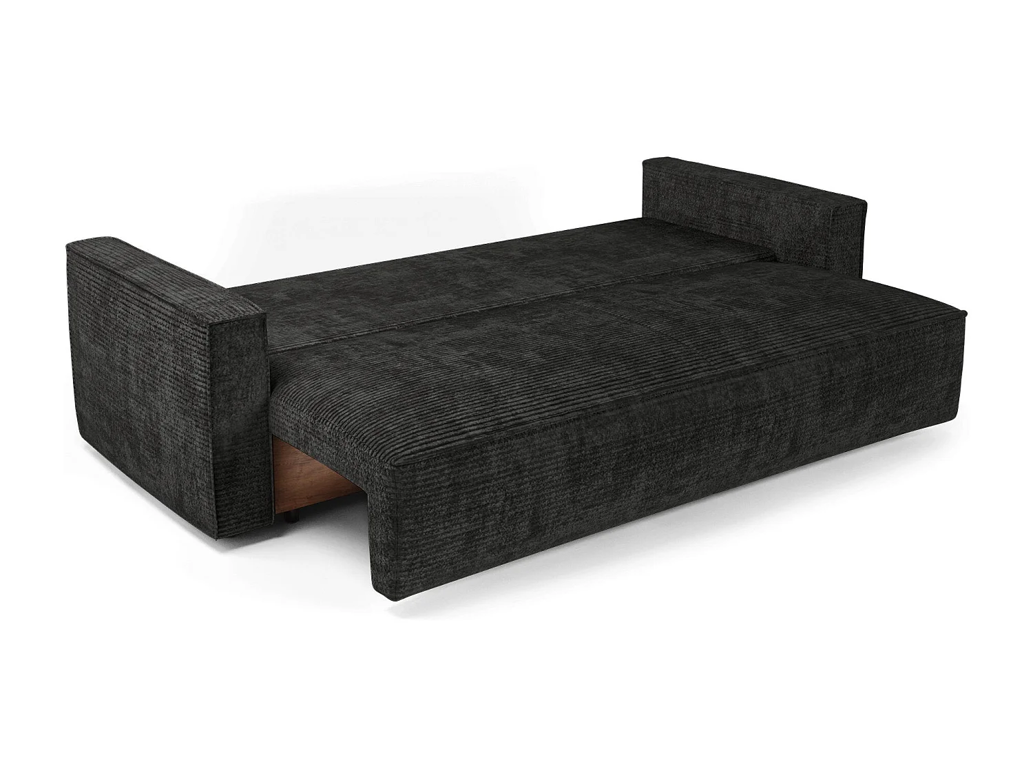 Canapé convertible avec coffre  en Velours côtelé