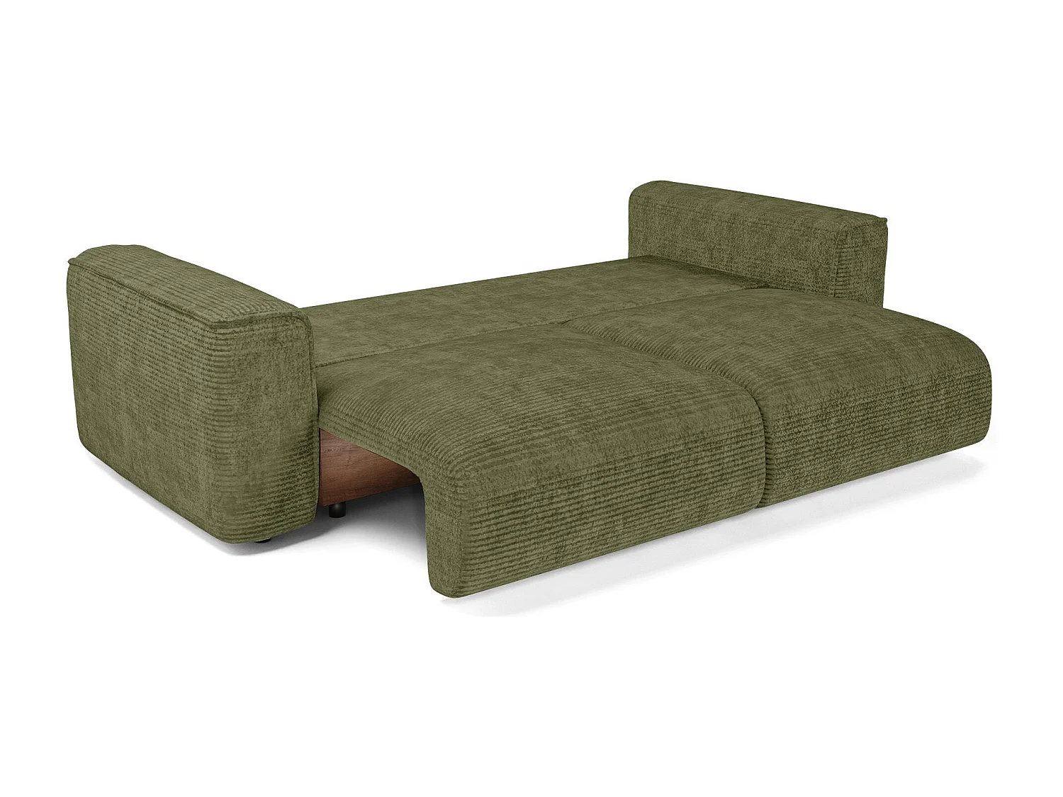 Canapé convertible avec coffre COMO en Velours côtelé