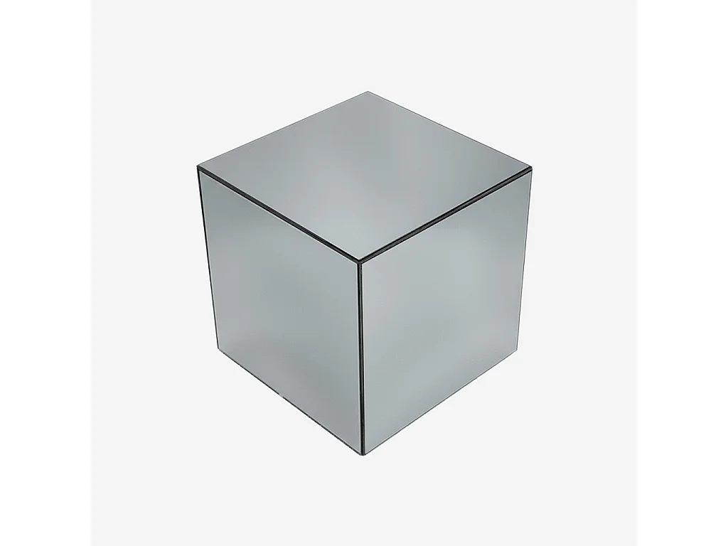 Mesa cúbica con espejos, 30cm transparent