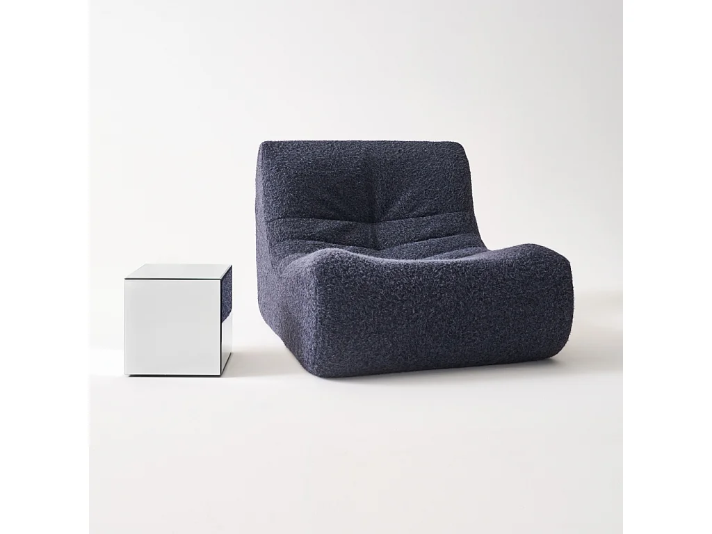 Mesa cúbica con espejos, 30cm transparent