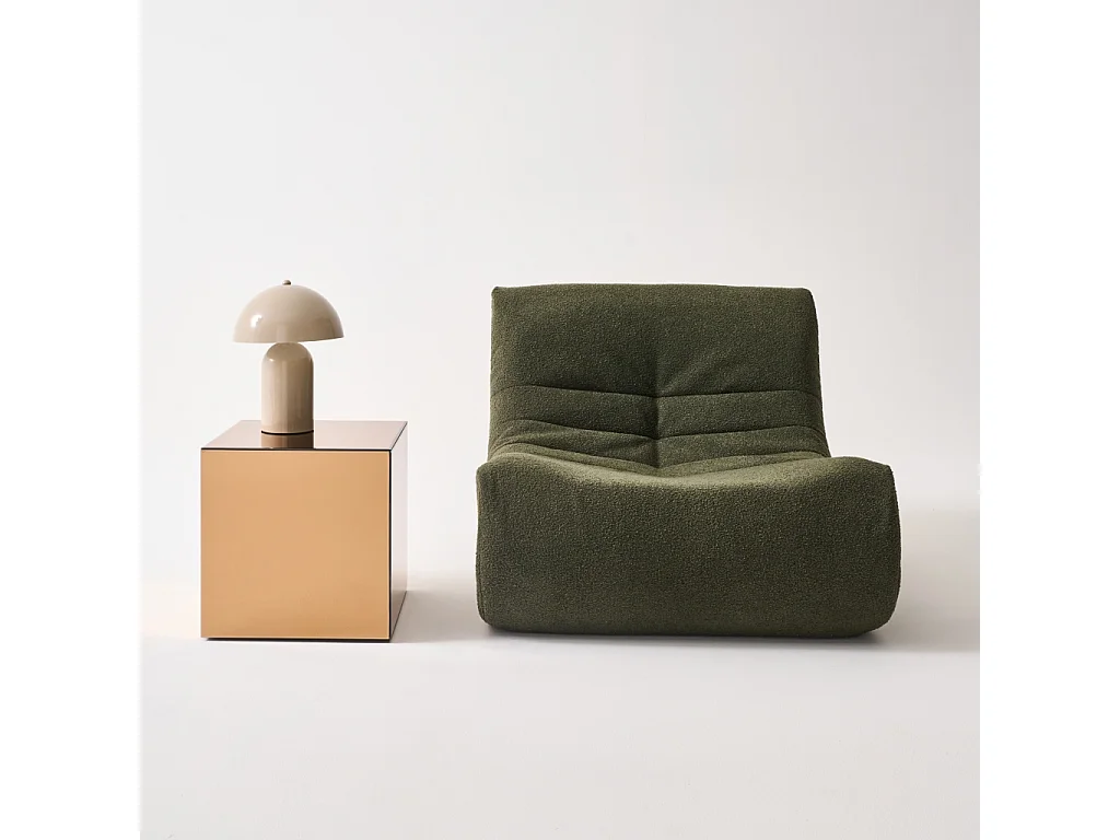 Tavolo cubico a specchio, tavolino da divano, ambre