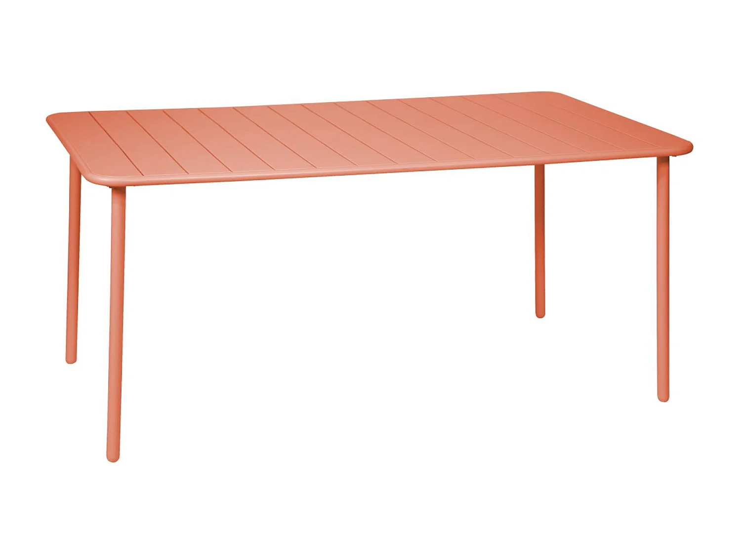 Table de jardin métal 6-8 places. tomette. Amelia. 160x90x72.5cm