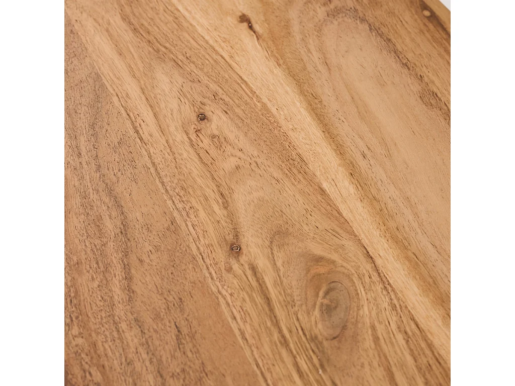 Consola exótica de madera de acacia, 120cm natural