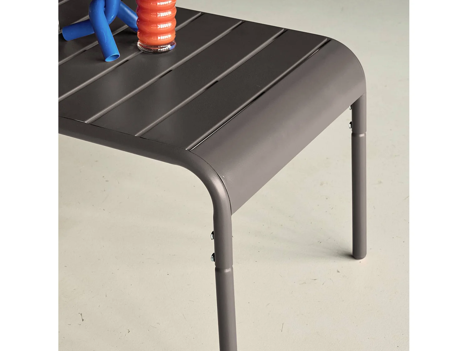 Tavolino da giardino in acciaio, 90 cm, antracite