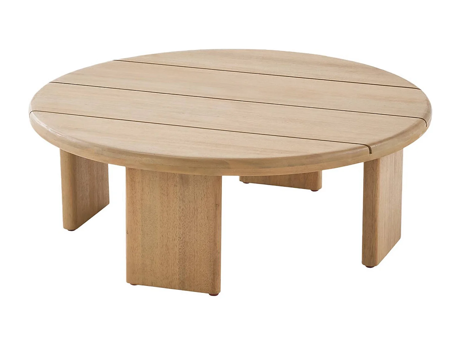 Tavolino da giardino rotondo in legno di acacia, 70cm, marrone