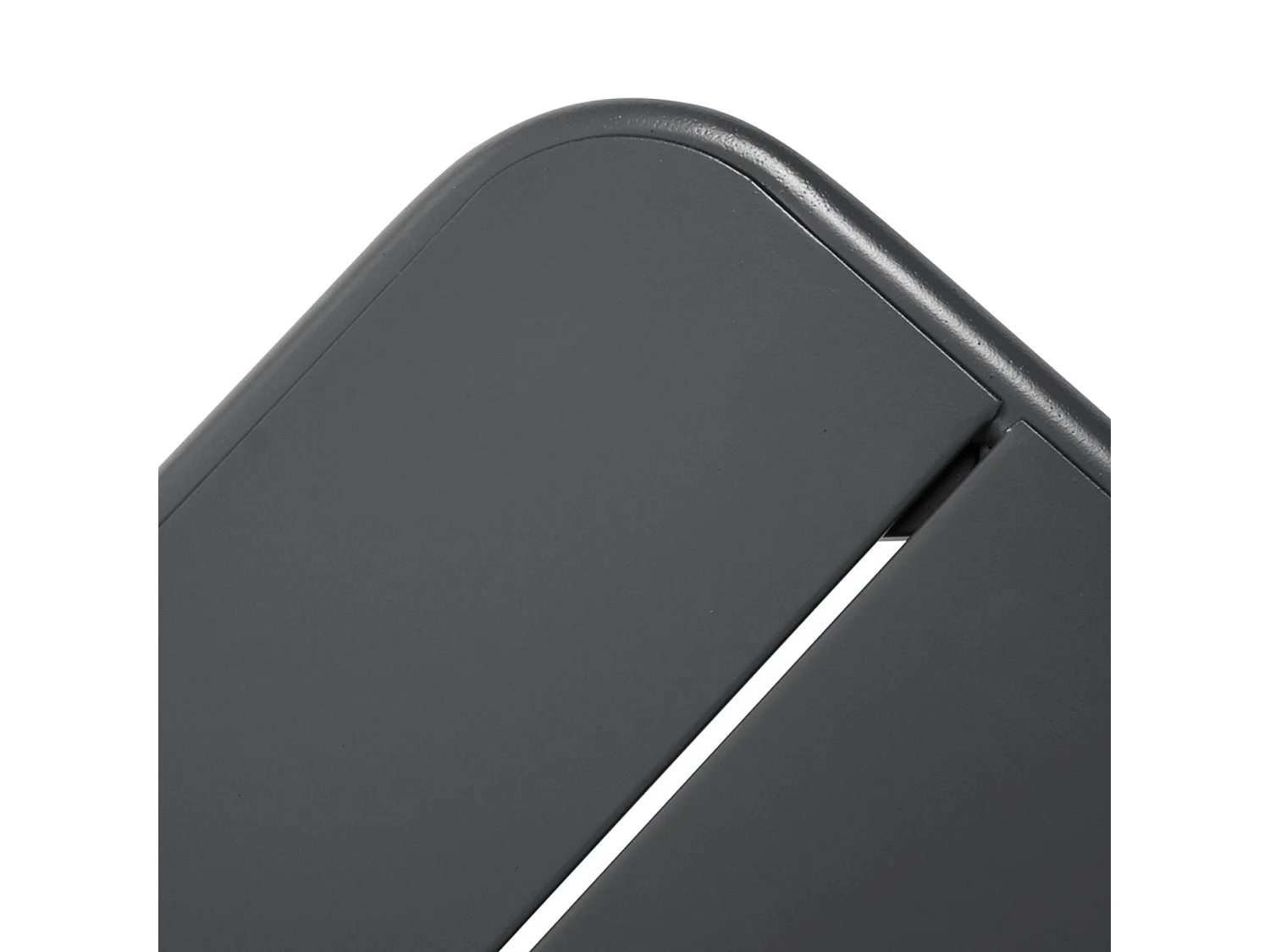 Table basse de jardin carrée acier 45cm anthracite - Amélia