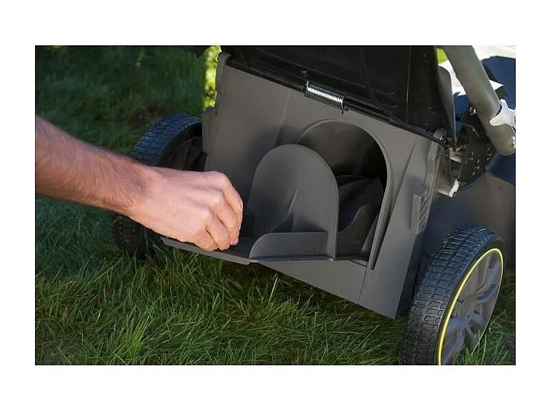 Tondeuse poussée 36V - RYOBI - Ø coupe 40 cm - Ramassage et mulching - 1 batterie lithium+ 36V 5,0 Ah et 1 chargeur 1,7 A