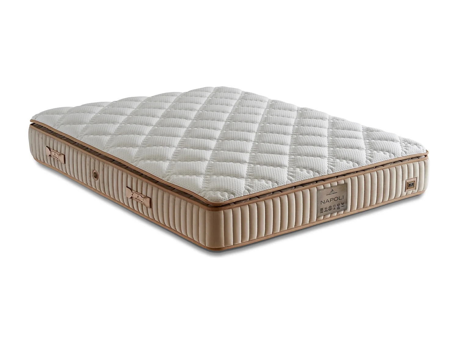 Letto Napoli con materasso – 180 × 200 cm con materasso incluso
