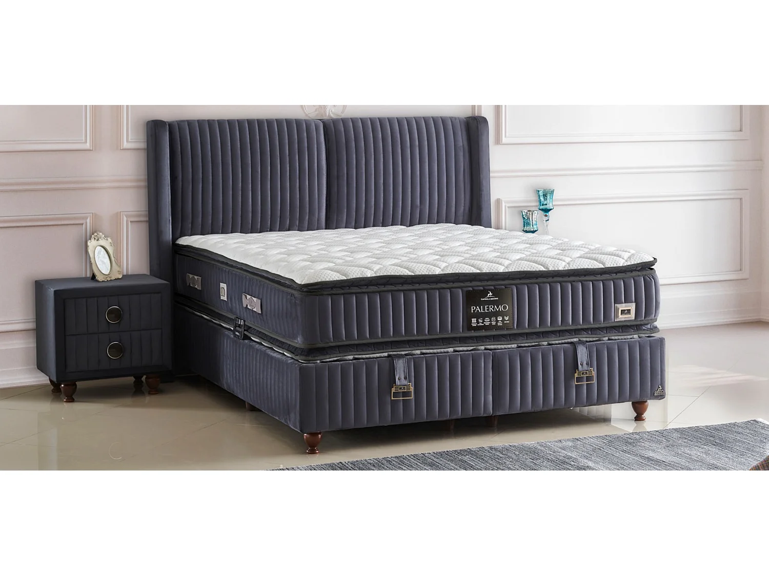 Letto Palermo con materasso – 90 x 200 cm incluso