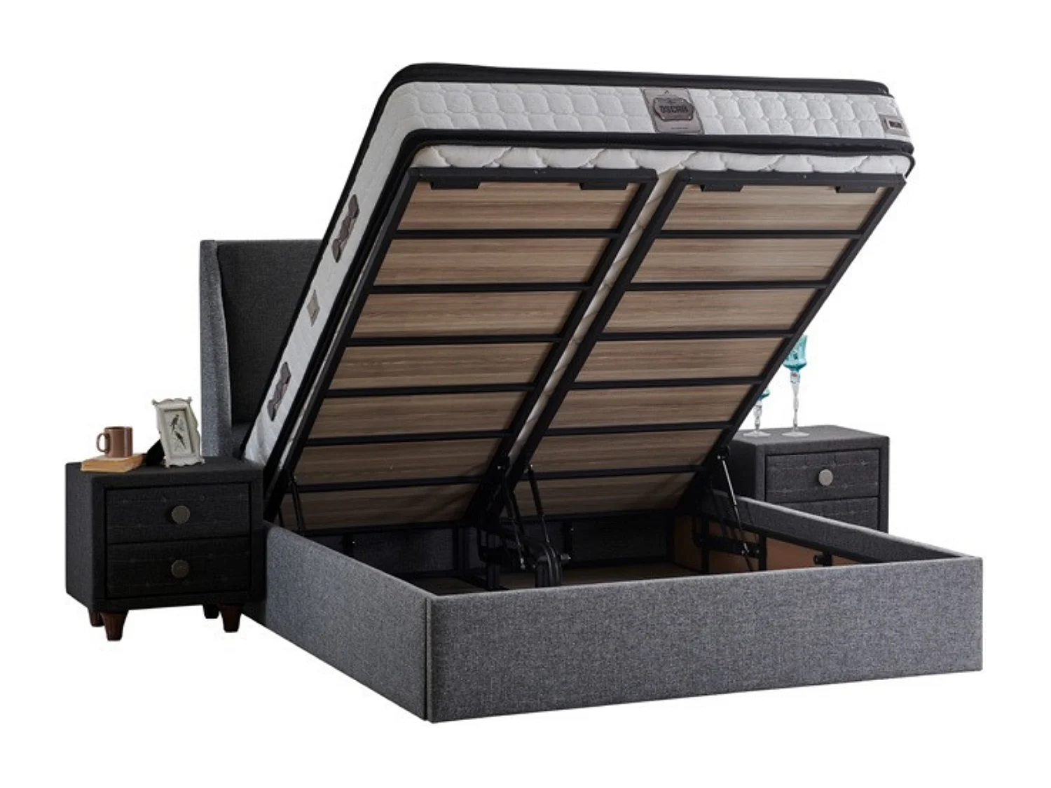 Lit Oscar avec matelas – 90 × 200 cm avec matelas inclus