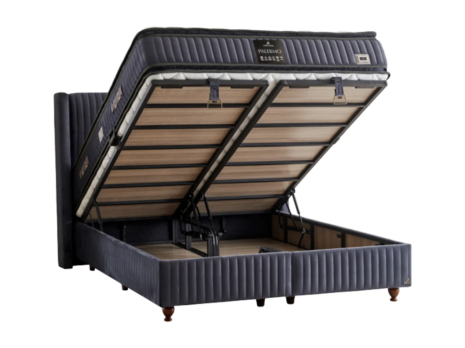 Lit Palermo avec matelas – 150 × 200 cm avec matelas inclus