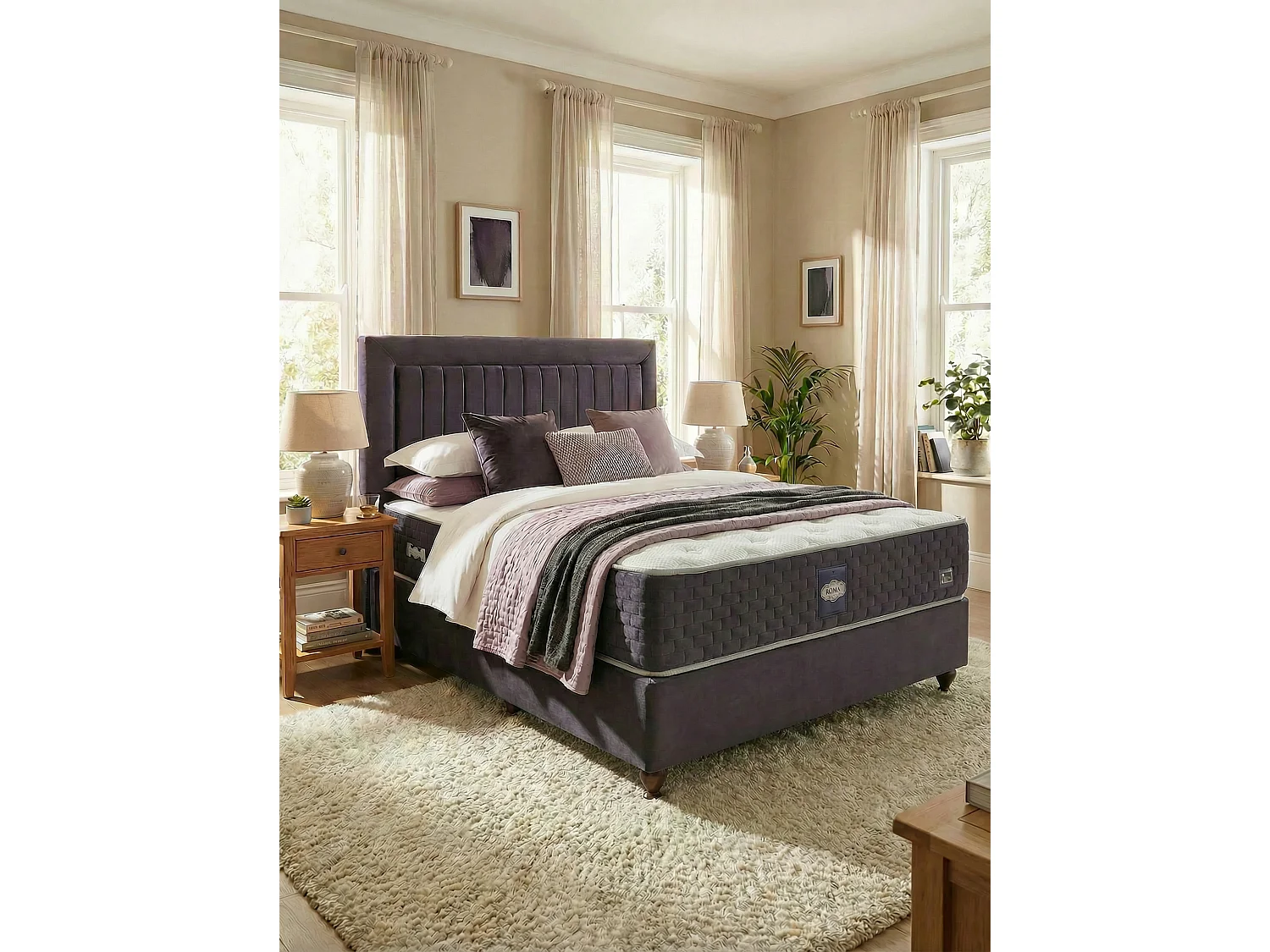 Ensemble de Lit Roma – 90 × 200 cm avec matelas inclus