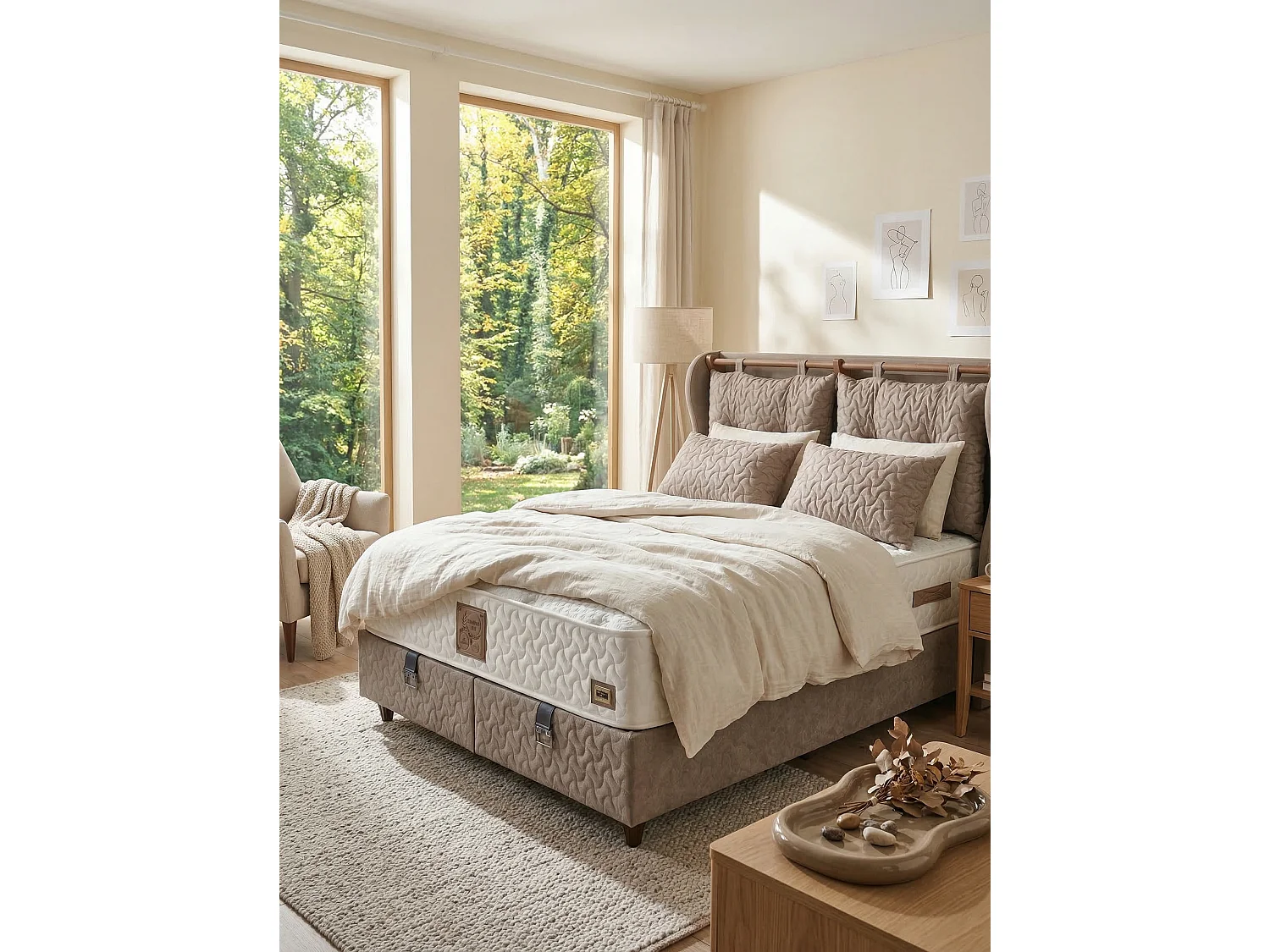 Lit Comfort Life avec matelas – 90 × 200 cm avec matelas inclus