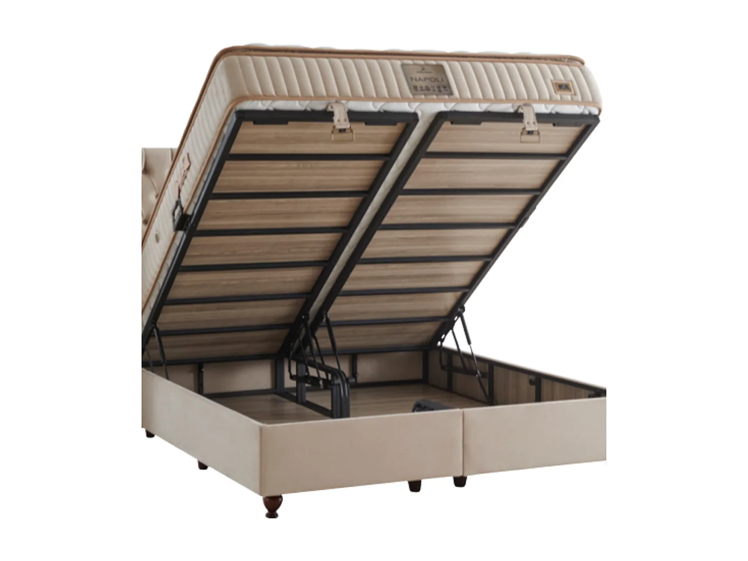 Lit Napoli avec matelas – 90 × 200 cm avec matelas inclus