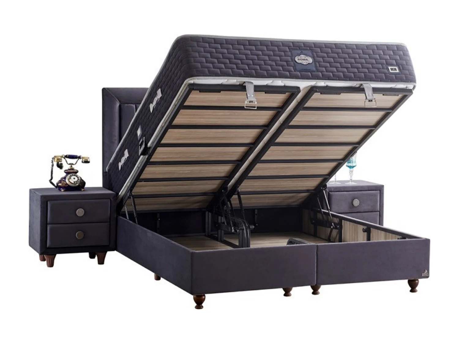 Ensemble de Lit Roma – 140 × 200 cm avec matelas inclus