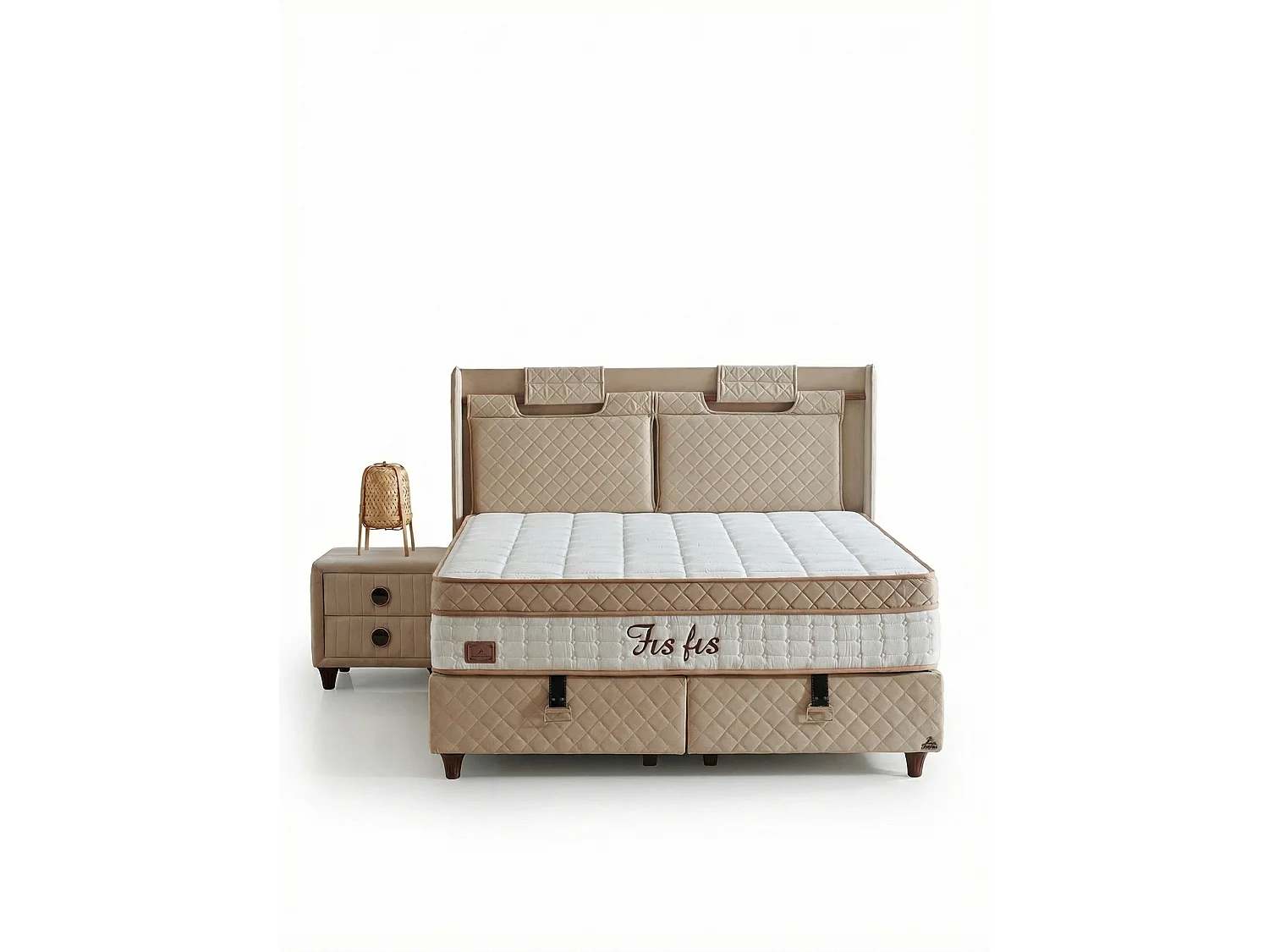 Lit Fisfis Plus avec matelas – 90 × 200 cm avec matelas inclus