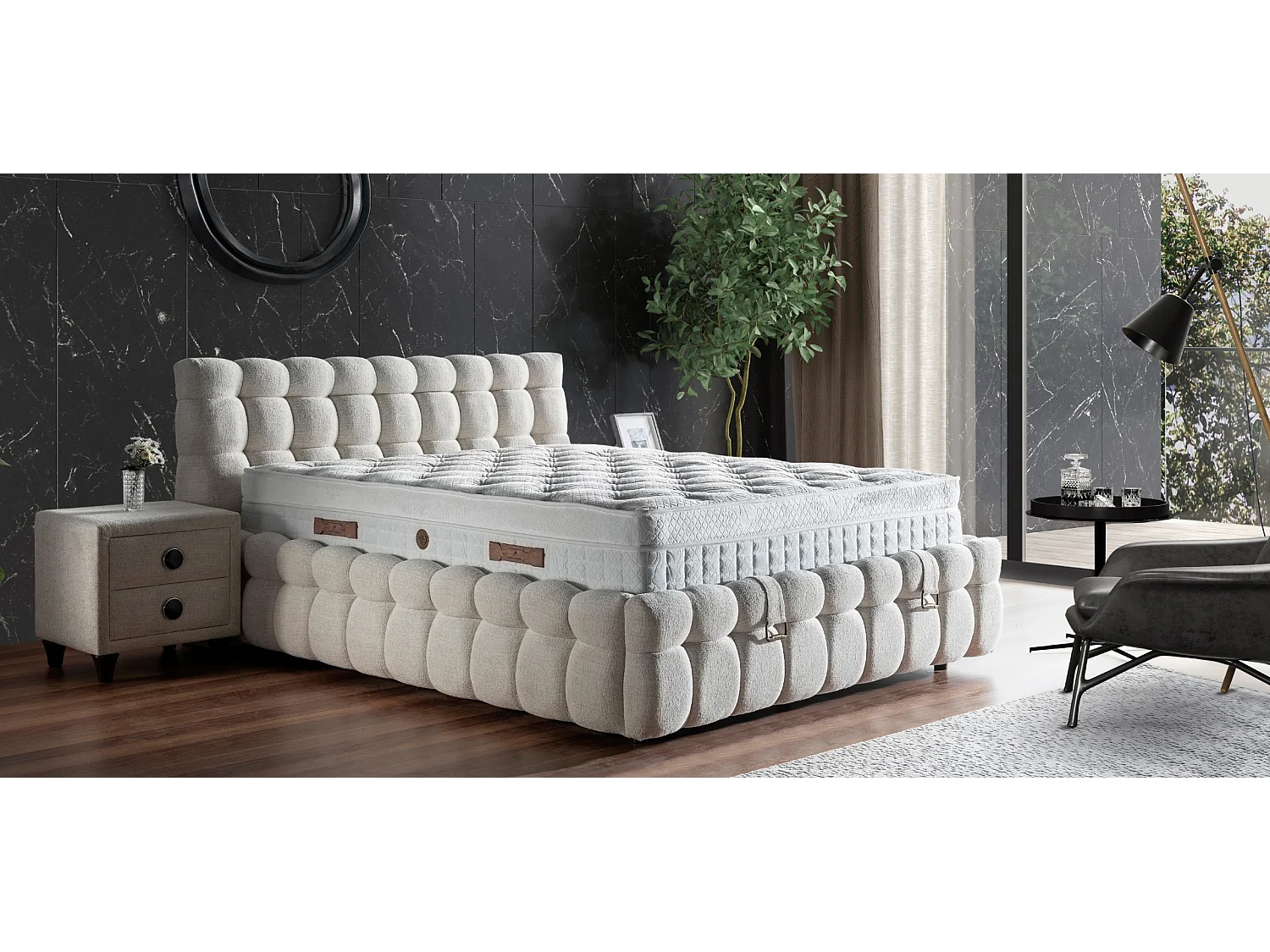Lit Form Sleep avec matelas – 150 × 200 cm avec matelas inclus