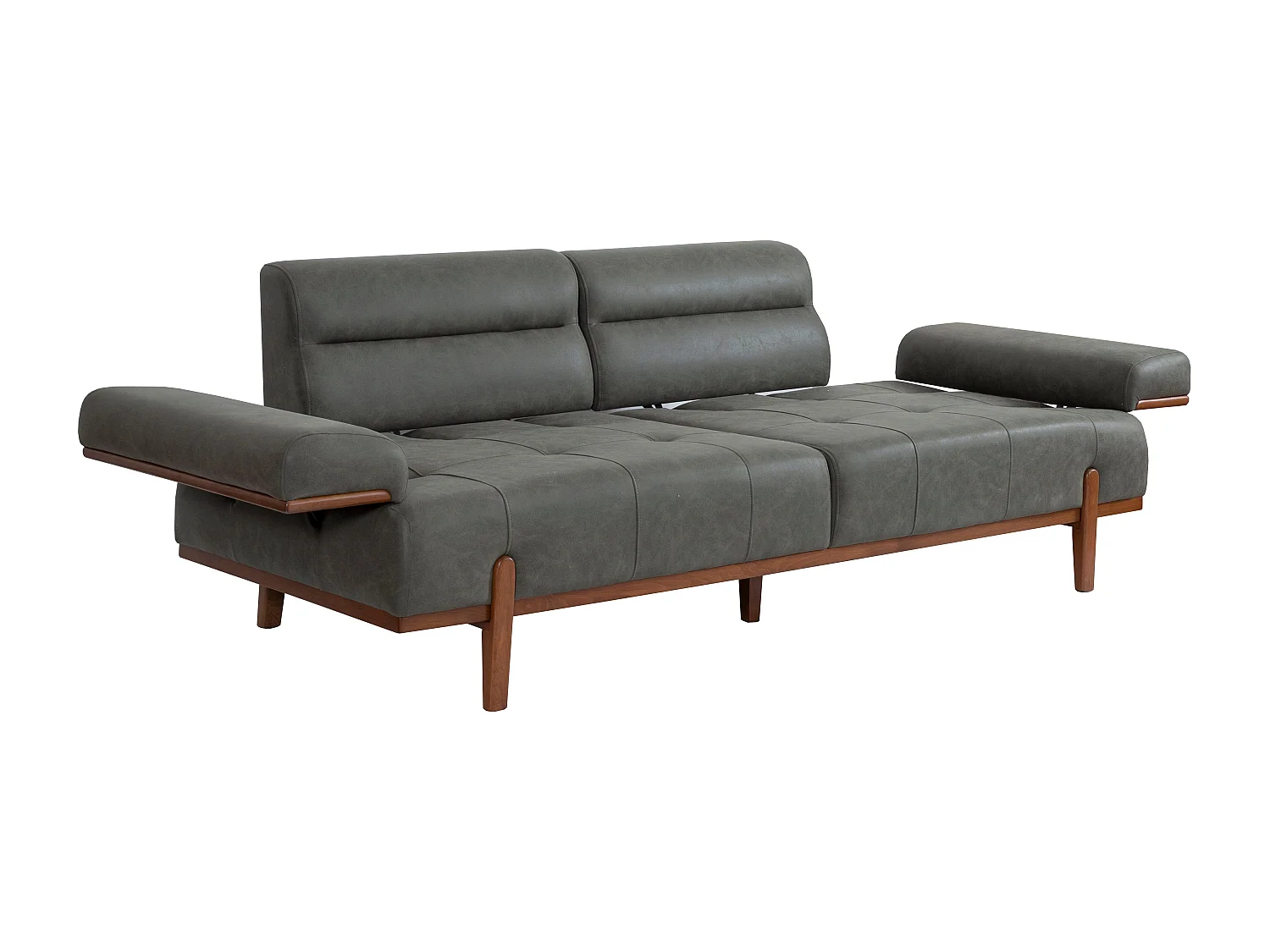 Set Divano Spring 3 pezzi Beige‑Grigio – 2 divani 3 posti + poltrona, 2 letti 90×200 cm