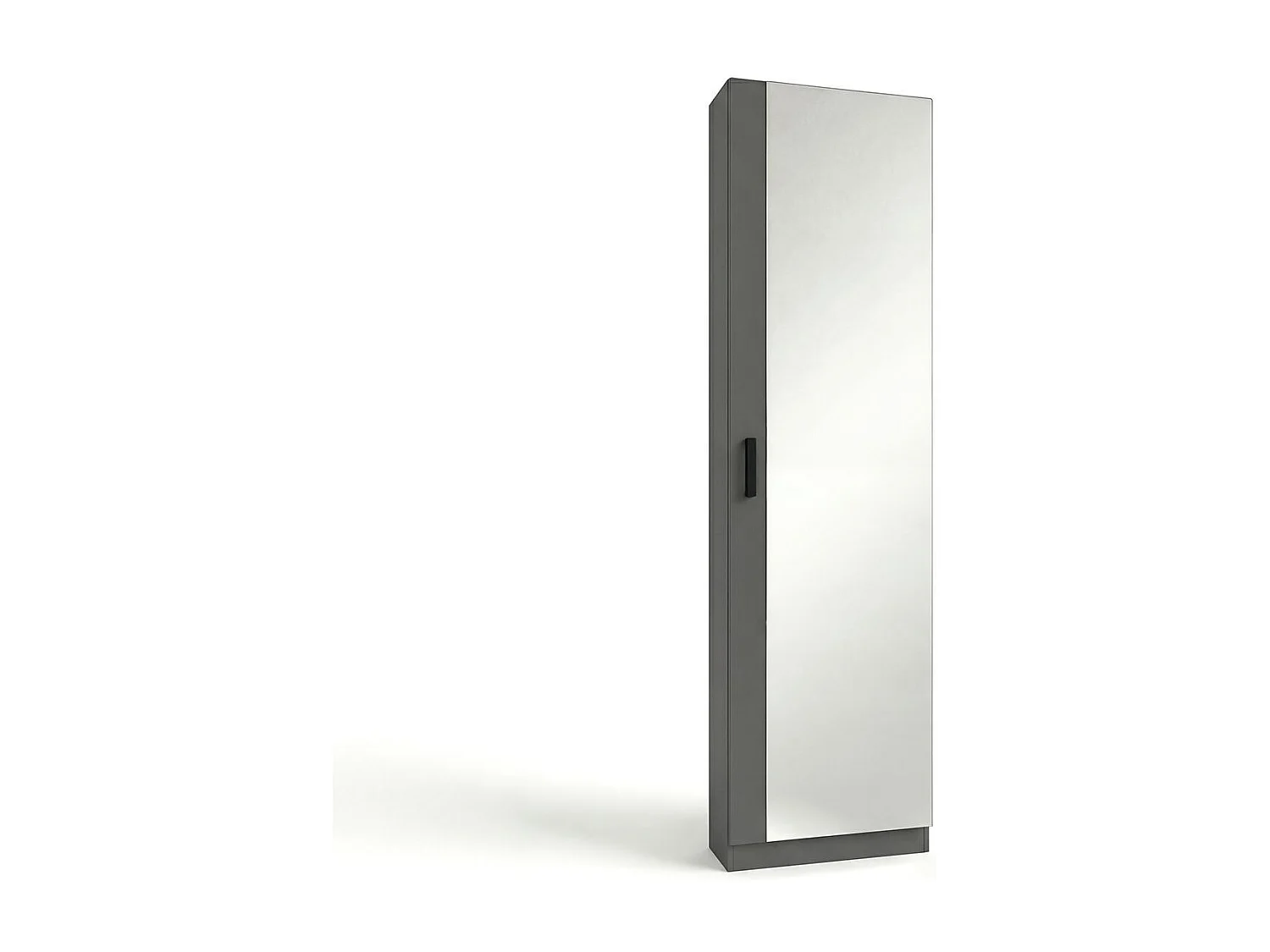 Sapateira com espelho Roma Gris Grafito