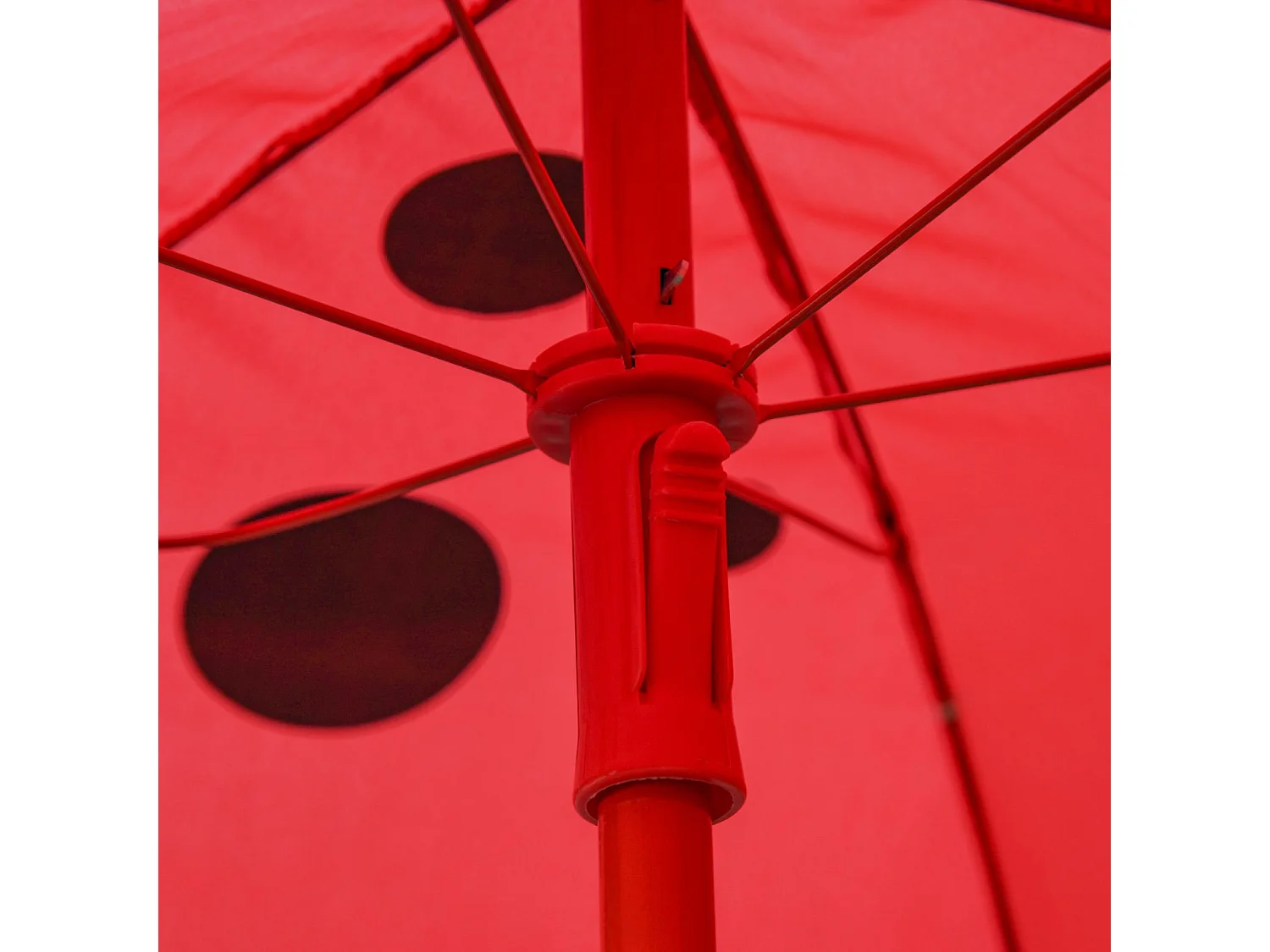 EasyComfort Set Tavolo da Giardino con 2 Sedie Pieghevoli, Tavolino con Sedie da Esterno con Ombrellone per Bambini in Metallo e Poliestere, Rosso