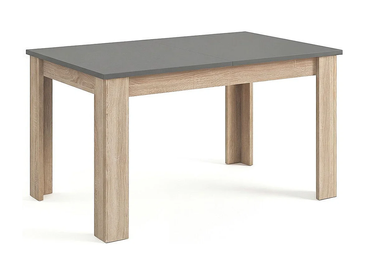 Mesa de jantar extensível 140-190x90 cm Sira Roble Canadian - Grafito