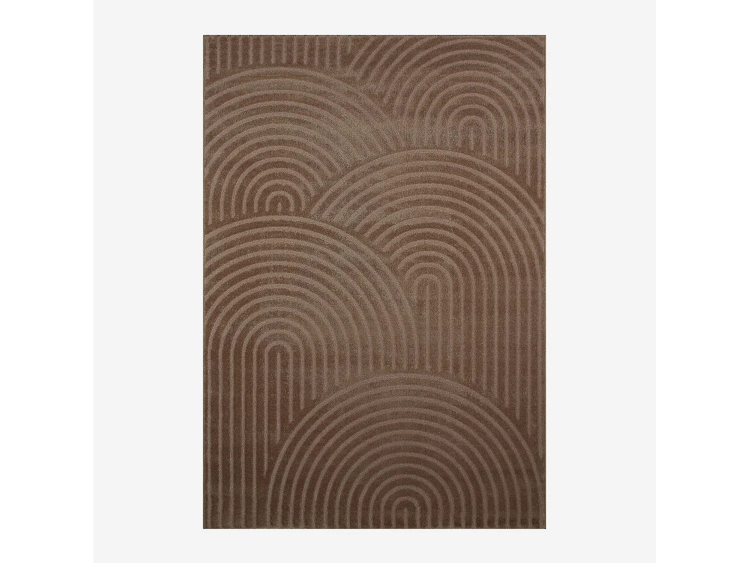 Tapis intérieur motif arches mocha 120 x 160 cm - Brad