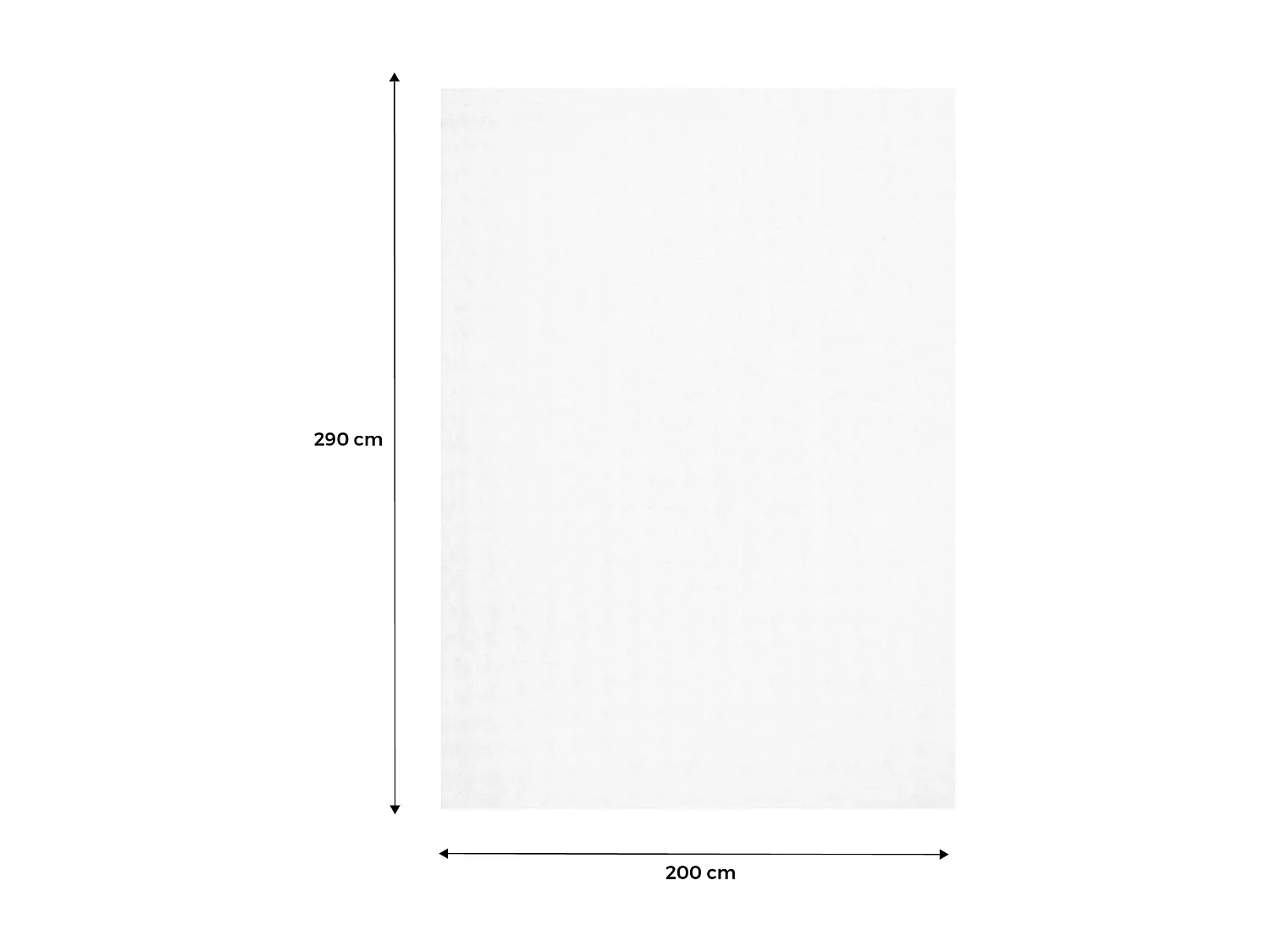 Tapis d'intérieur bubble 100% polyester blanc BUMPY. 200 x 290 cm
