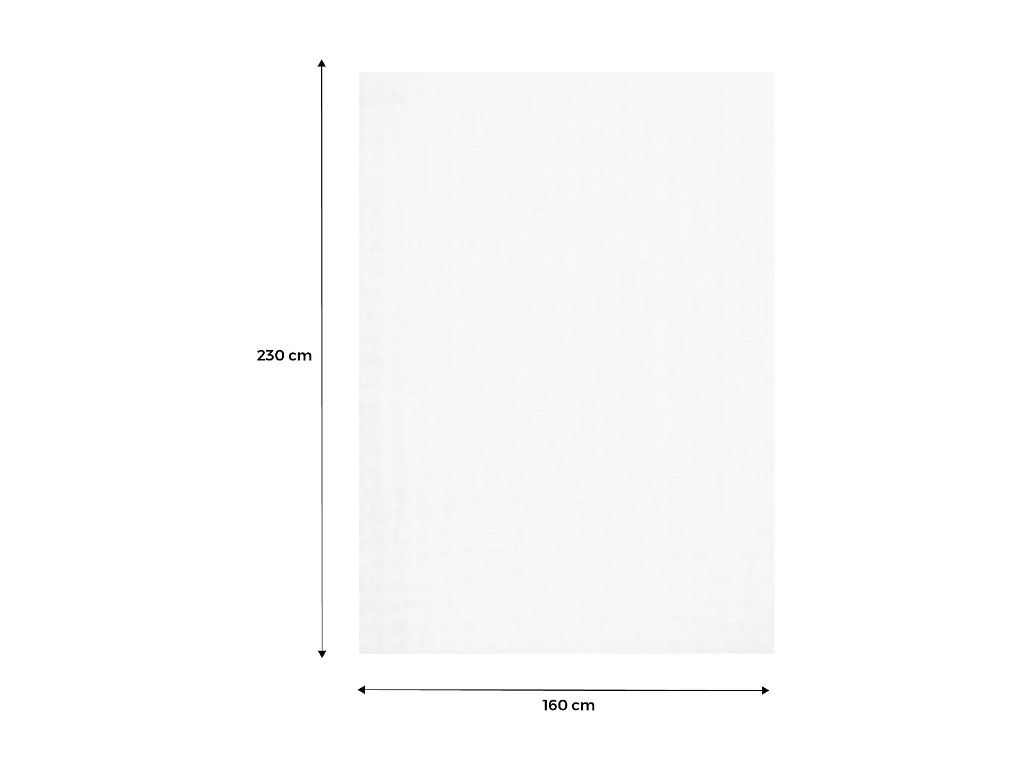 Tapis d'intérieur bubble 100% polyester blanc BUMPY. 160 x 230 cm