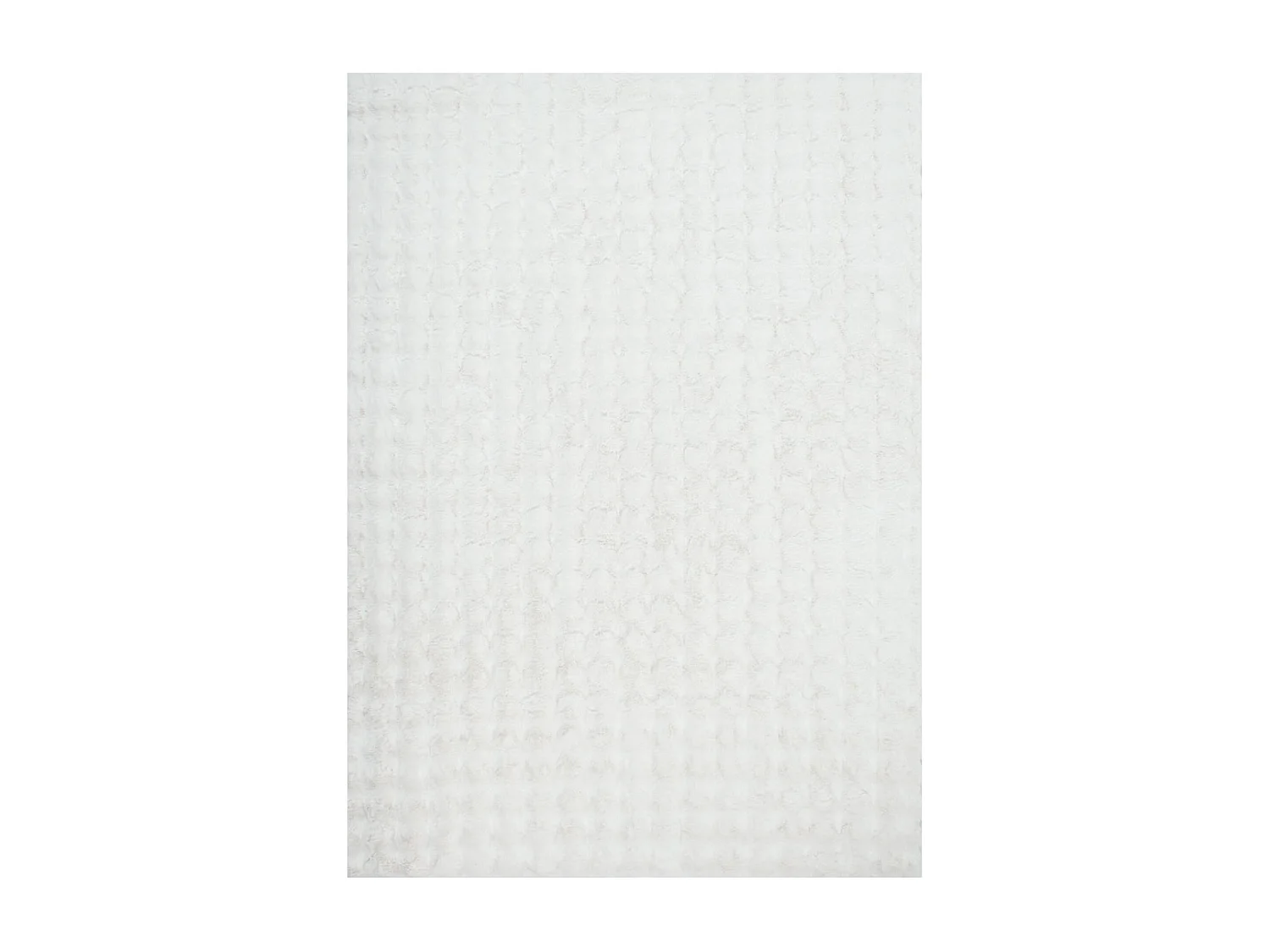 Tapis d'intérieur bubble 100% polyester blanc BUMPY. 80 x 150 cm