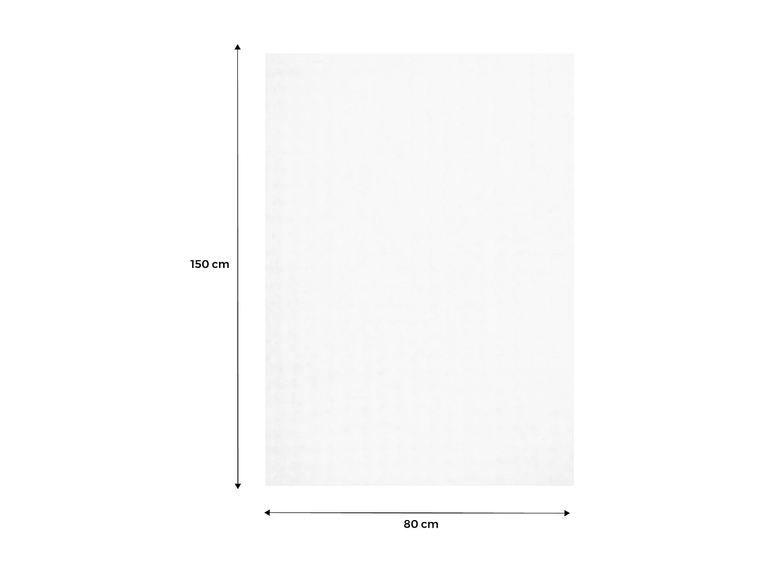 Tapis d'intérieur bubble 100% polyester blanc BUMPY. 80 x 150 cm