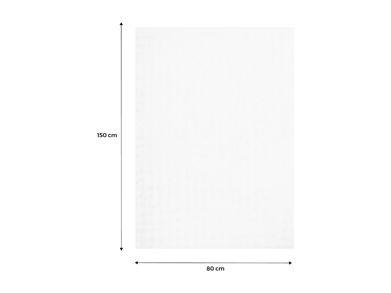 Tapis d'intérieur bubble 100% polyester blanc BUMPY. 80 x 150 cm