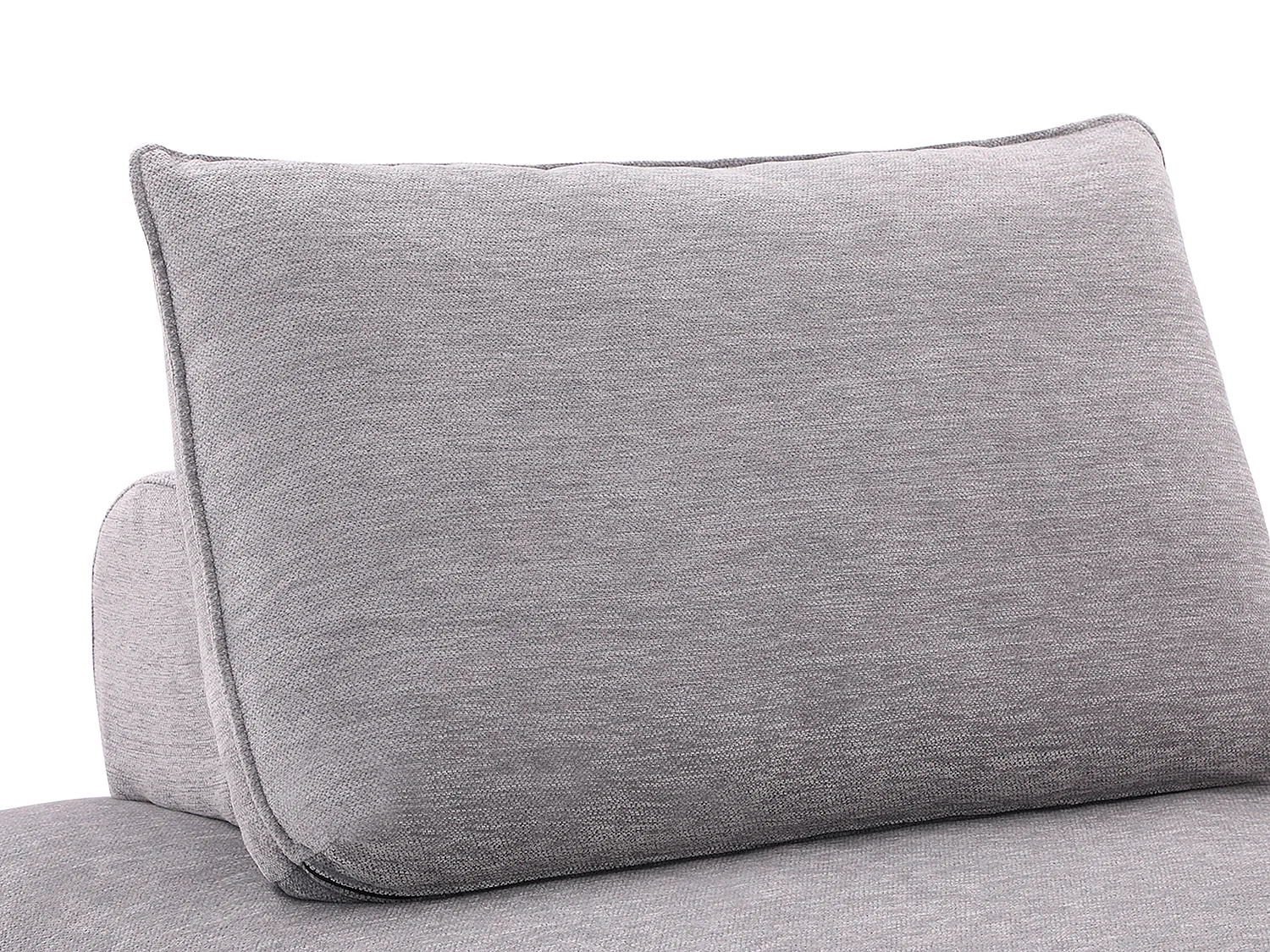 Fauteuil convertible chauffeuse en tissu chiné gris EKAVO