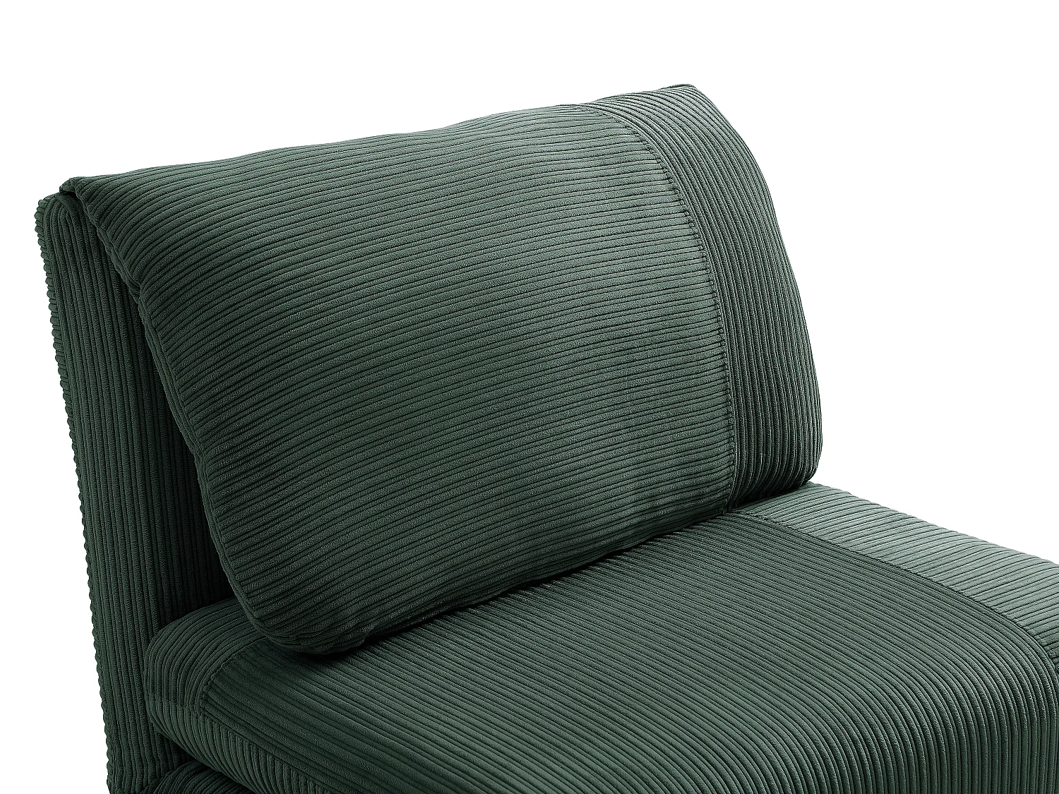 Poltrona letto in velluto a coste - Verde abete - PALULA
