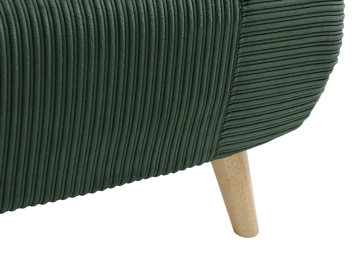 Poltrona letto in velluto a coste - Verde abete - PALULA