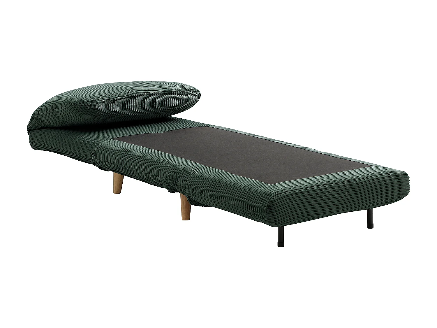 Poltrona letto in velluto a coste - Verde abete - PALULA