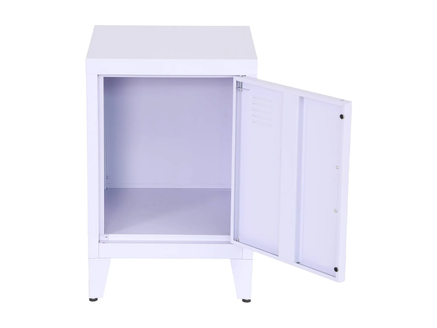 Set 2 comodini industriali, 1 anta, lilas