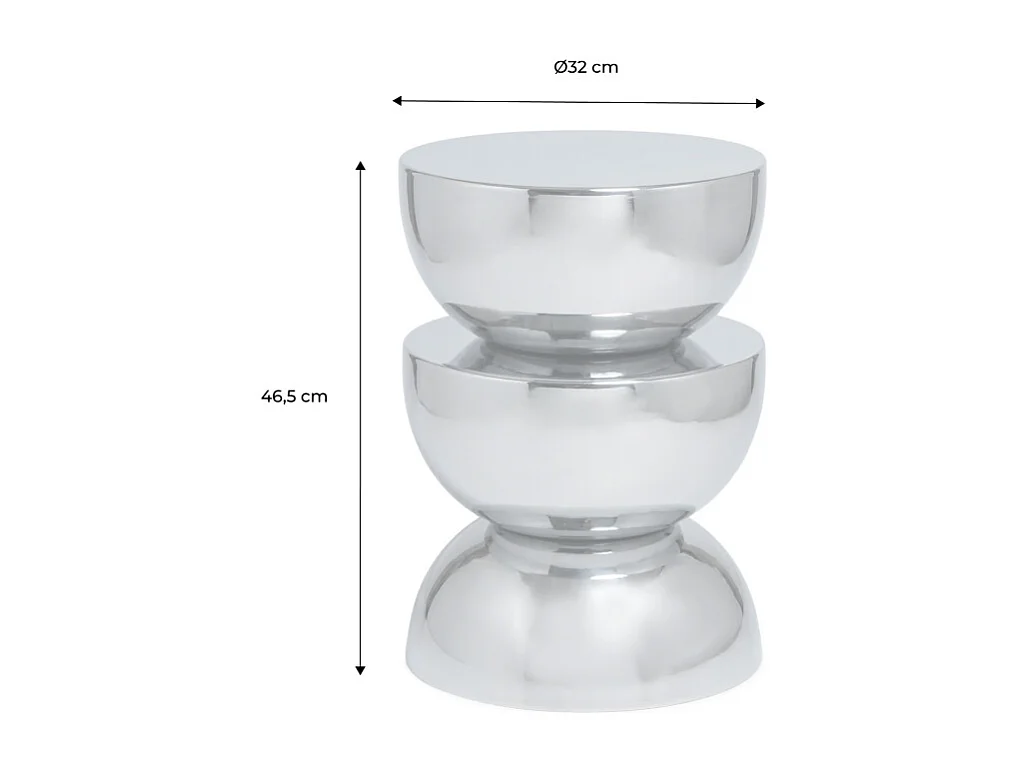 Tavolino, tavolino da salotto, comodino in acciaio inossidabile ø32 x