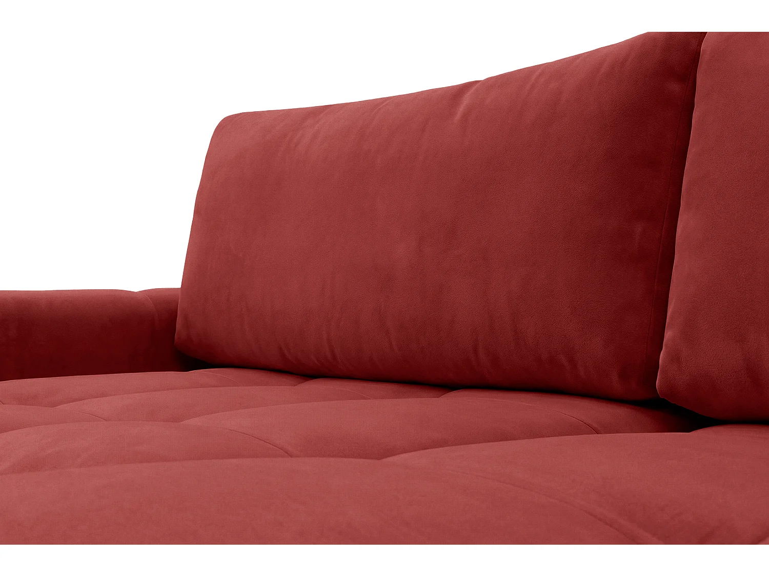 Ecksofa BELVEO mit Schlaffunktion und Bettkasten L-Form Ausrichtung Links Stoff Bluvel 59
