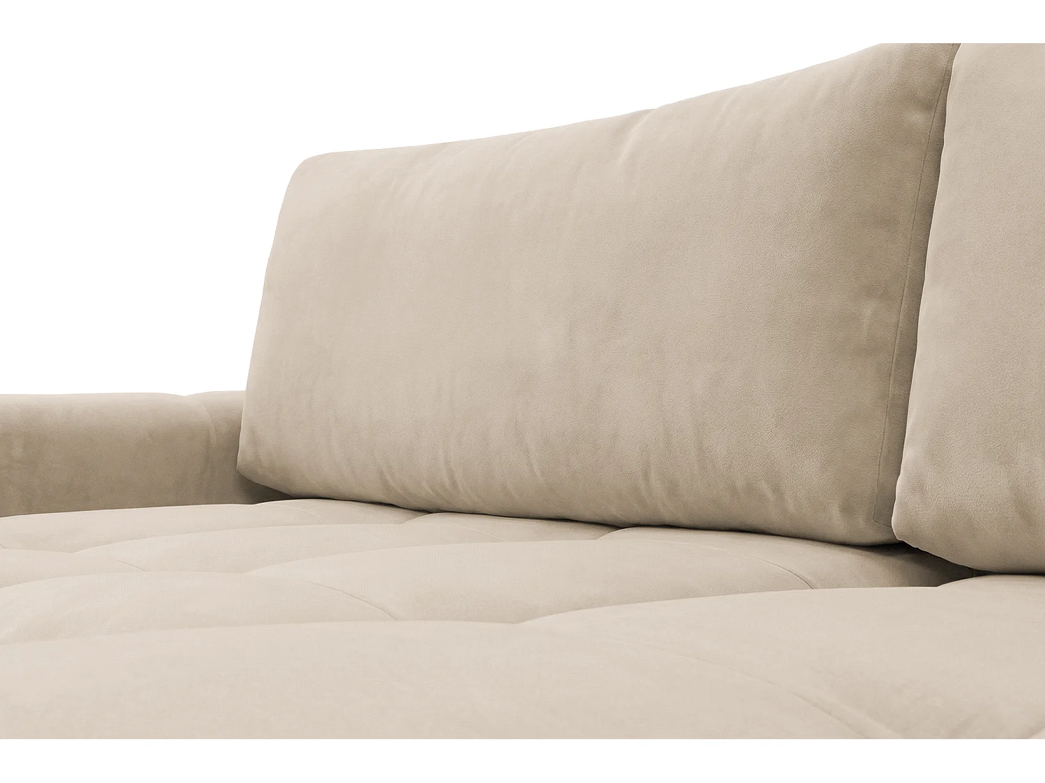 Ecksofa BELVEO mit Schlaffunktion und Bettkasten L-Form Ausrichtung Links Stoff Bluvel 22