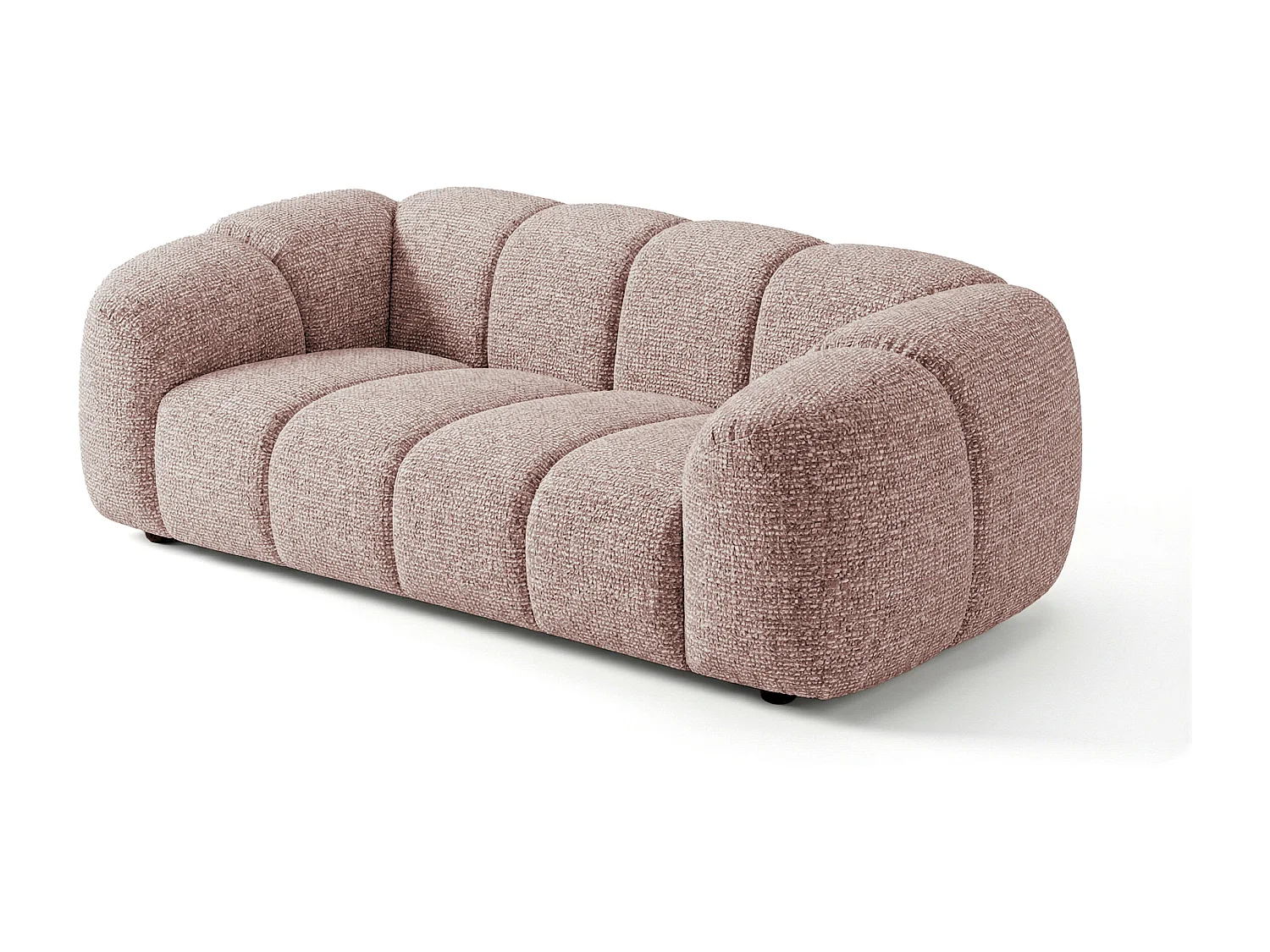 Design Sofa MALI 3-Sitzer Stoff Puente 68 Altrosa – Cloud Design 240cm
