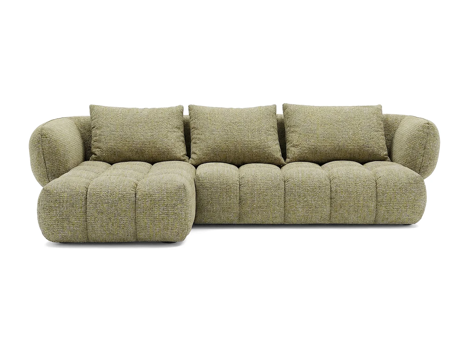 Lounge Ecksofa SAVIO - Puente 41 Senfgelb links - 250x168 cm - Design Sofa HR