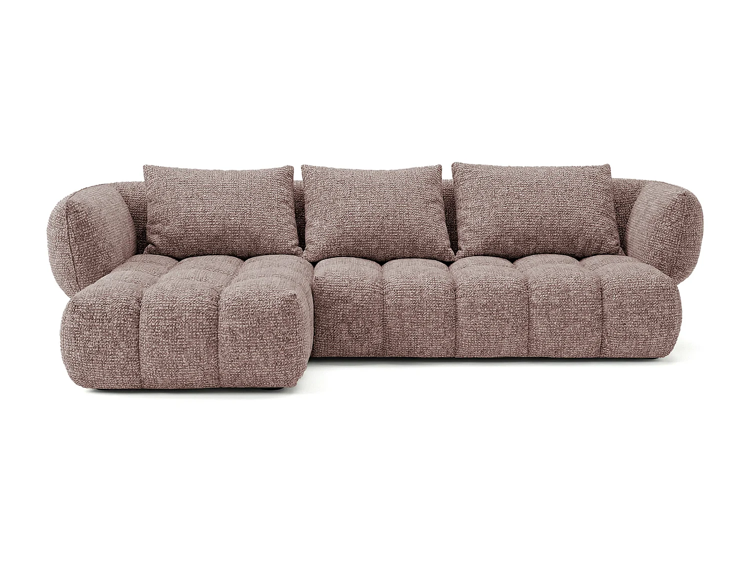 Lounge Ecksofa SAVIO - Puente 68 Altrosa links - 250x168 cm - Design Sofa HR