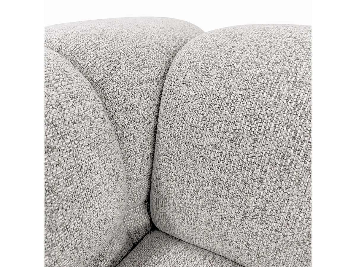 Design 4-Sitzer Sofa ALVERO 280 cm – Puente Hellgrau 06 – Strukturstoff Premium – HR-Schaum