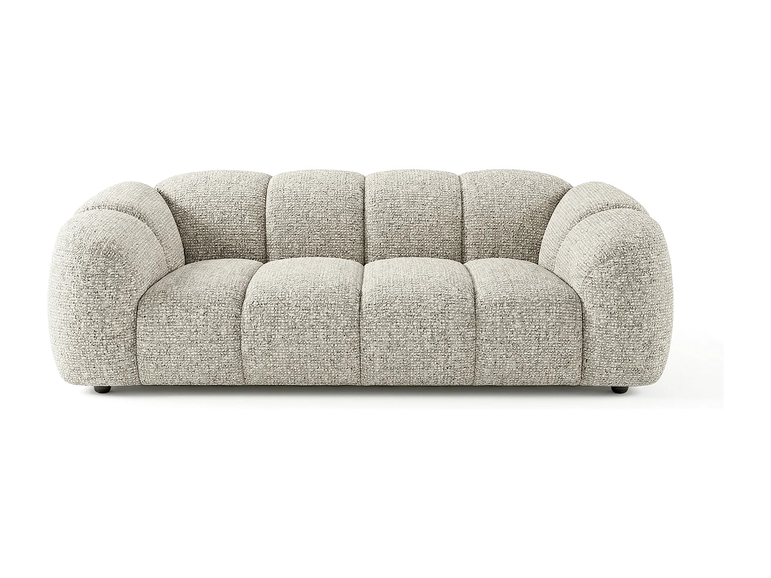 Design Sofa MALI 3-Sitzer Stoff Puente 09 Beigegrau– Cloud Design 240cm