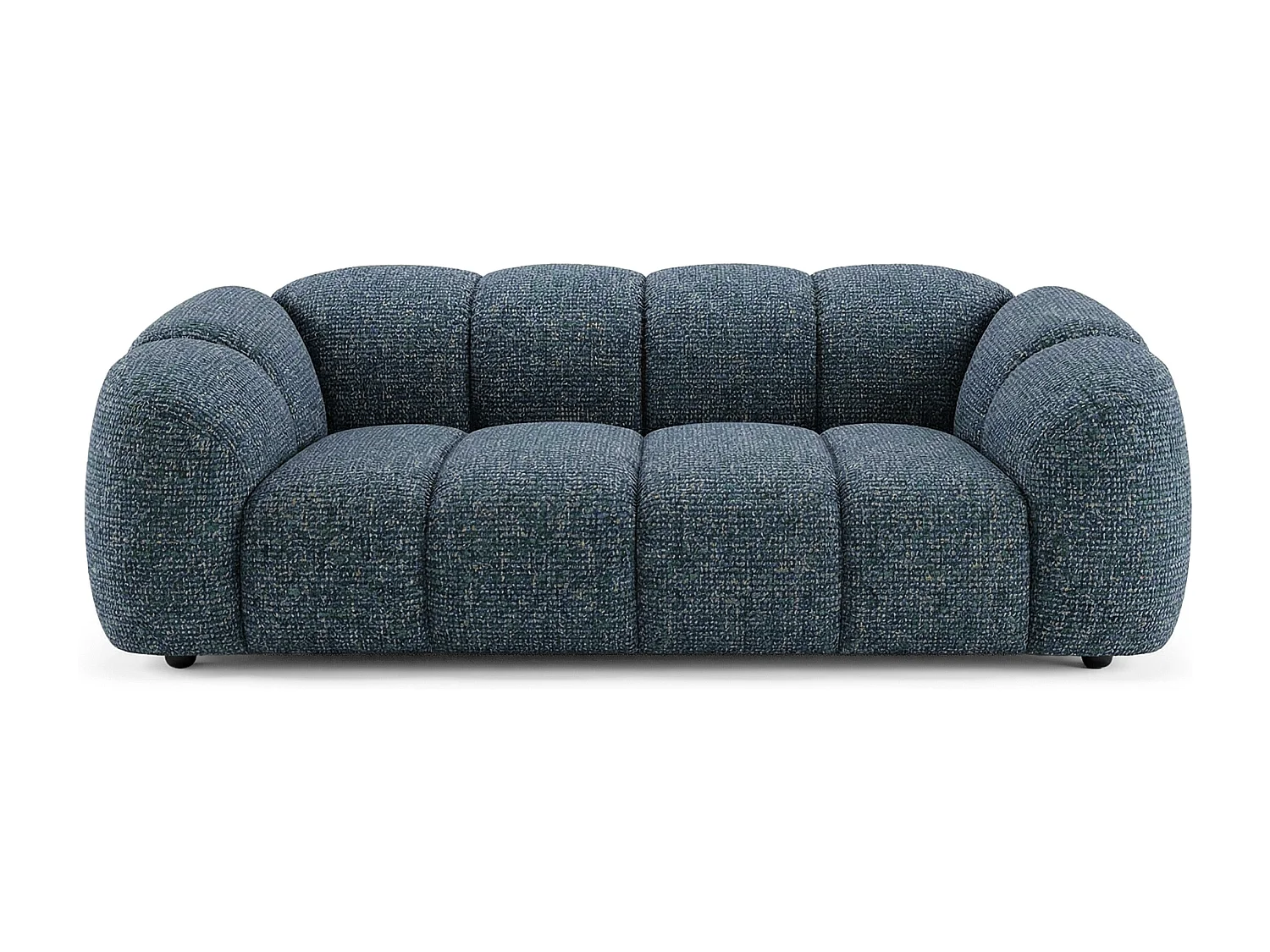 Design Sofa MALI 3-Sitzer Stoff Puente 39 Petrolblau – Cloud Design 240cm