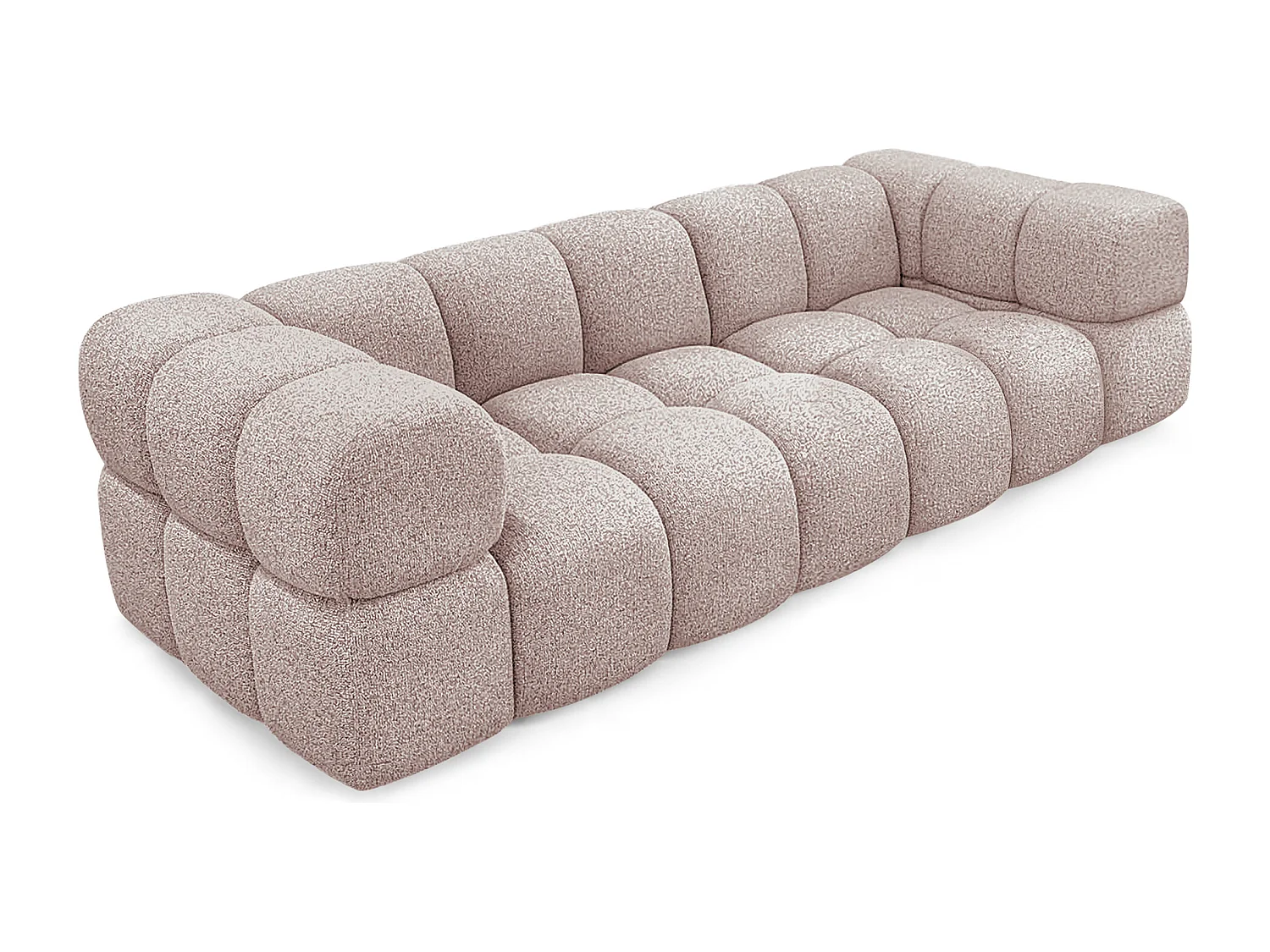 Design 4-Sitzer Sofa ALVERO 280 cm – Puente Altrosa 68 – Strukturstoff Premium – HR-Schaum